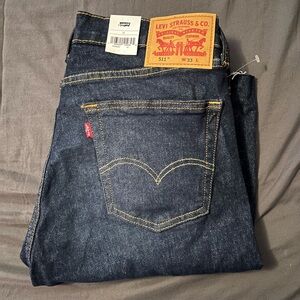 Levi's Dark Blue Slim Jeans for Men